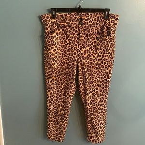 Cheetah print pants